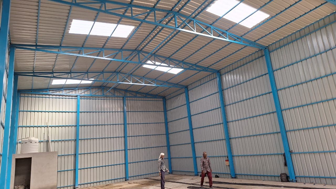 Blue Metal Roofing Installation